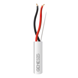 Bobina de 152 Metros (500 Pies) de Cable / 2 x 18 AWG / Riser / Color Blanco / Para Aplicaciones en Alarmas de Intrusi?n, Control de Acceso, Automatizaci?n, Interfonos, TV Porteros, Audio y Voceo