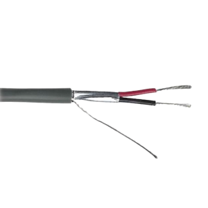 Cable Calibre 22 / 2 Conductores / Blindado / 305 Metros (1000 Pies) / Riser / UL / Color Gris / Hecho en M?xico