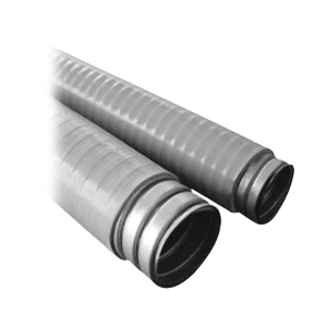Tubo Flexible tipo Liquidtight de 1 1/4" (32 mm). Acero + Forro PVC. Rollo de 30 Metros.