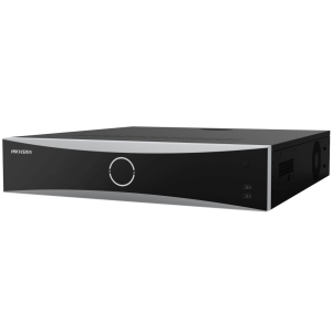 NVR 12 Megapixel (4K) / 32 Canales IP / Reconocimiento Facial / AcuSense / 8 Bahías de Disco Duro /  2 HDMI en 4K / Alarmas I/O